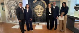 Inauguracja wystawy Małgorzaty Lipińskiej w Rzymie - artystka z Federco Mollicone, Ryszardem Schnepfem, Laurą Toniolo i Giulią Carcasi