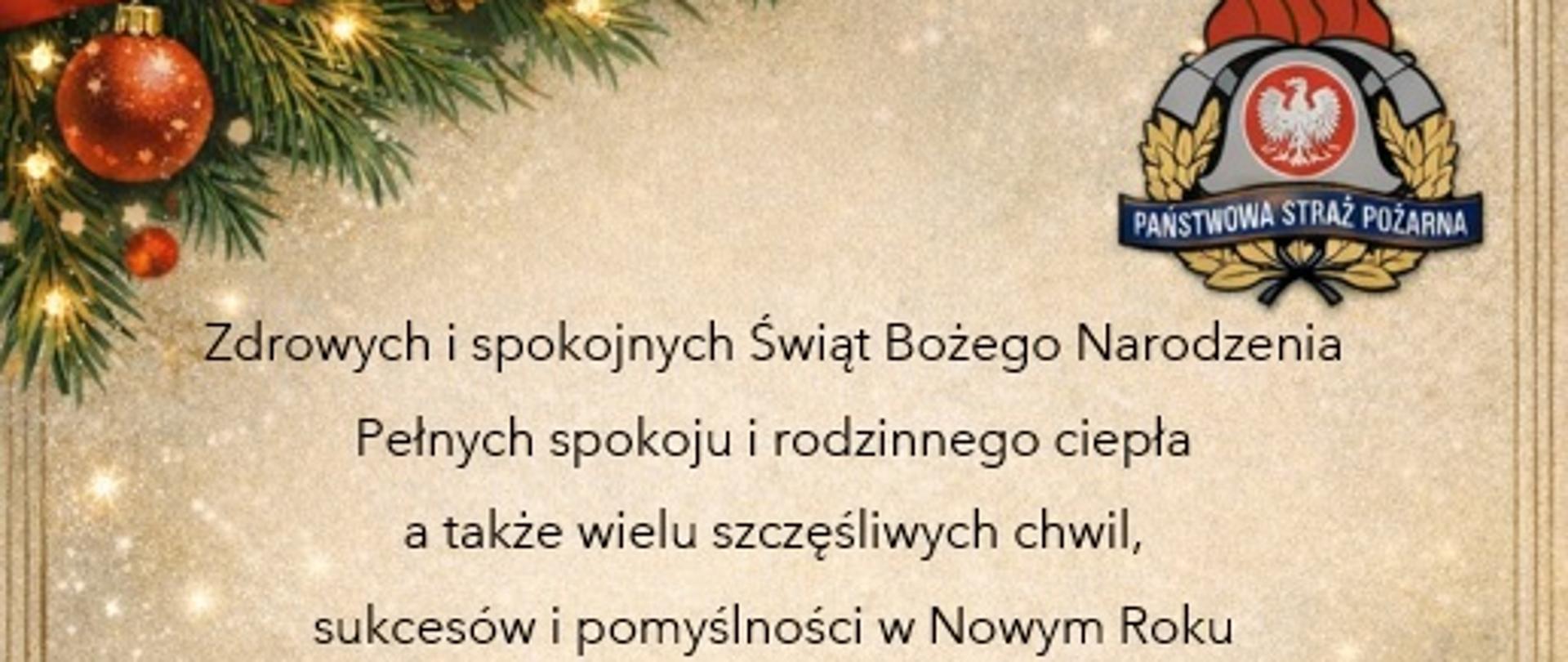 Życzenia Komendanta Powiatowego PSP w Nowym Tomyślu