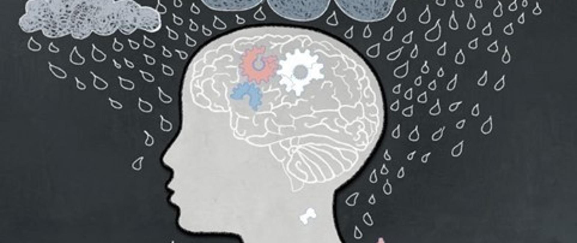 Obraz ukazujący artystyczną wizję depresji