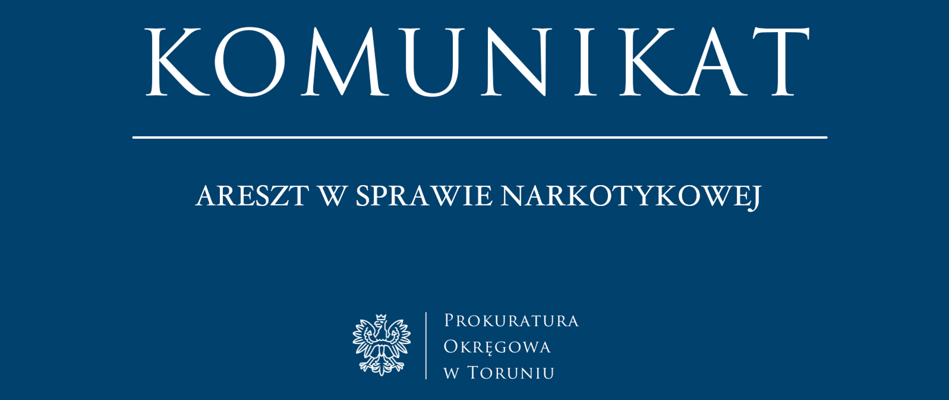 ARESZT W SPRAWIE NARKOTYKOWEJ