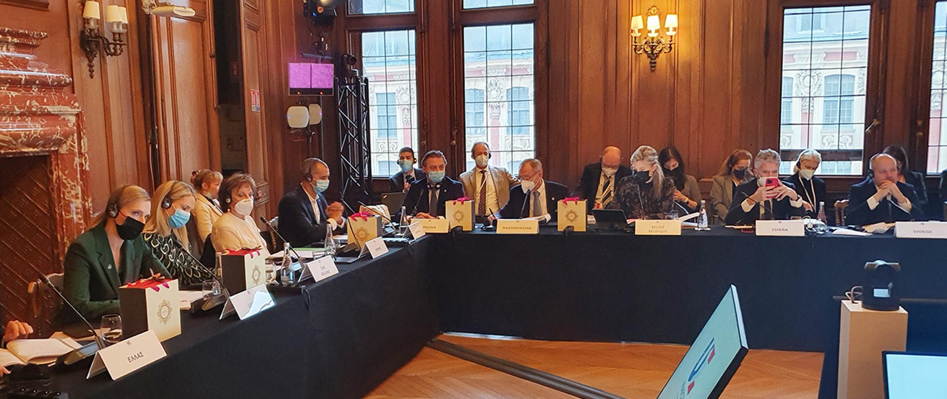 Deputy Minister Bartosz Grodecki during the session of the European Union Council for Justice and Home Affairs (JHA).