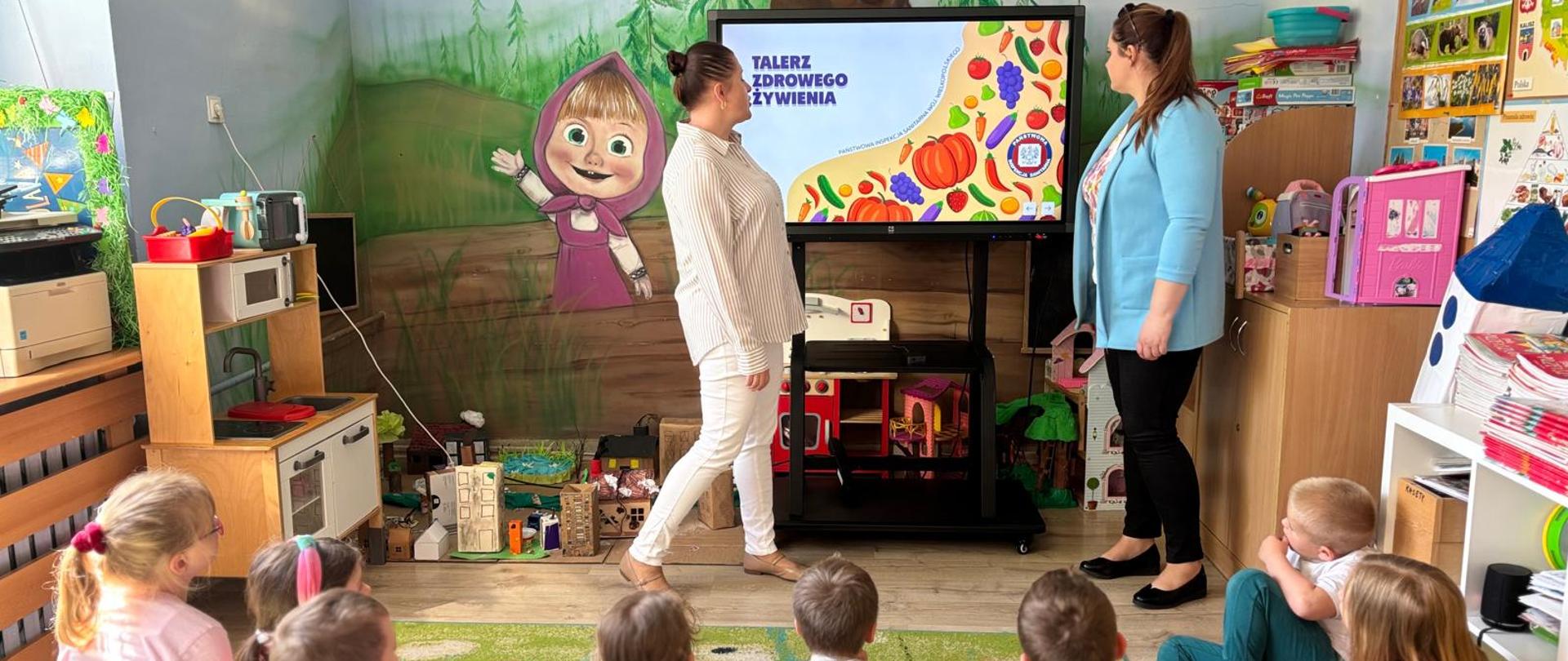 Projekt edukacyjny „Talerz zdrowego żywienia” – zajęcia w Niepublicznym Przedszkolu „Calineczka” w Kaliszu
