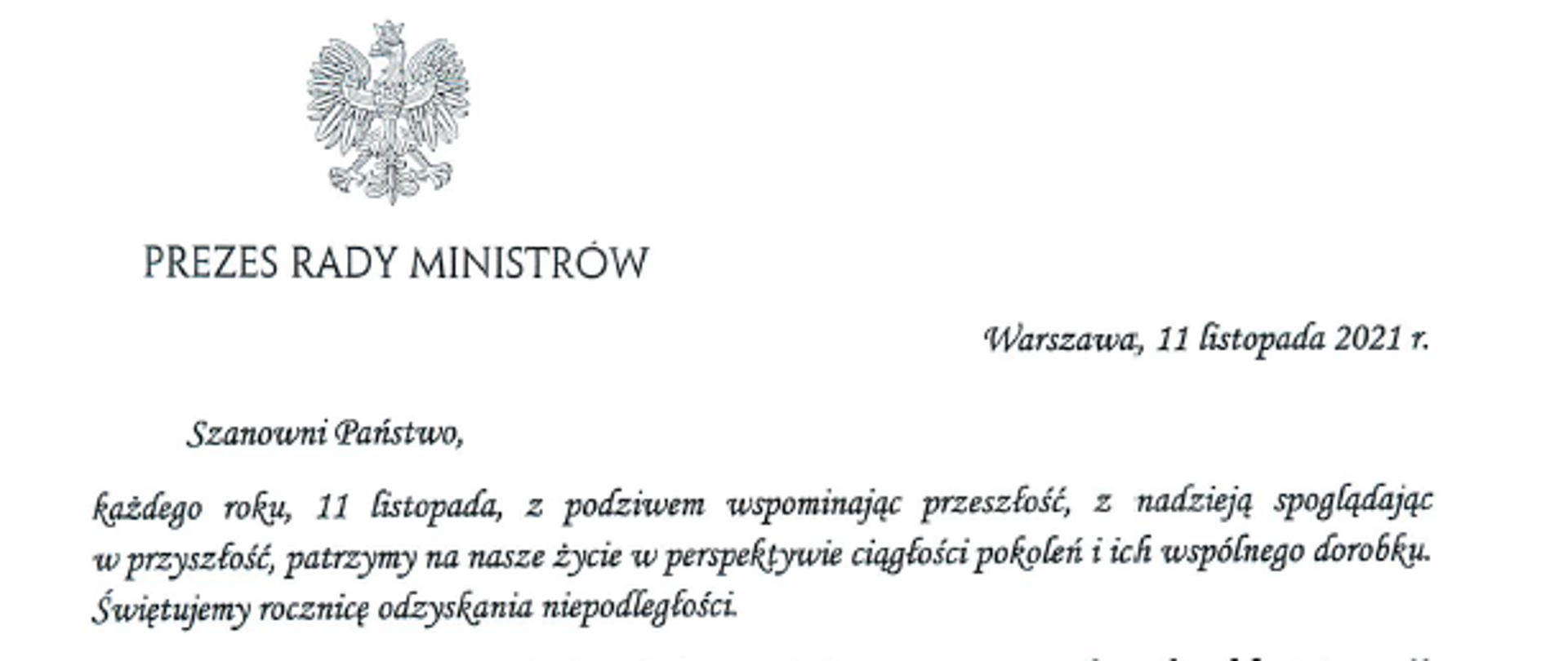 List Prezesa Rady Ministrów do KSC