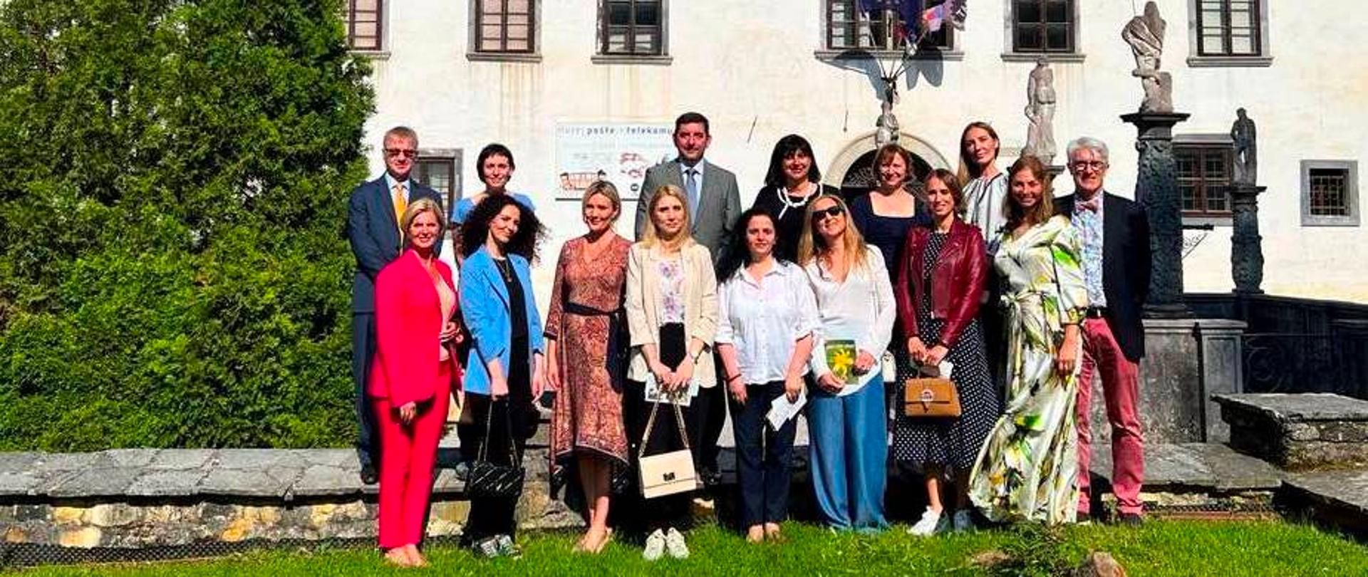 Udział małżonki Ambasadora RP Joanny Olendzkiej w spotkaniu organizowanym przez Małżonka Pani Prezydent RSI p. Aleša Musar