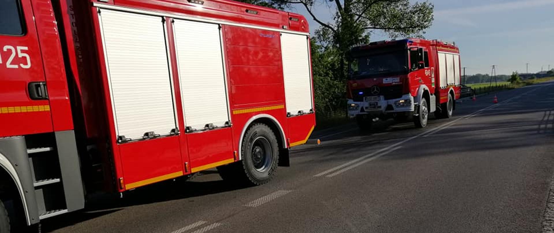 wypadek drogowy w miejscowości Ryżówka