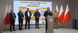Konferencja prasowa z udziałem MKW PSP