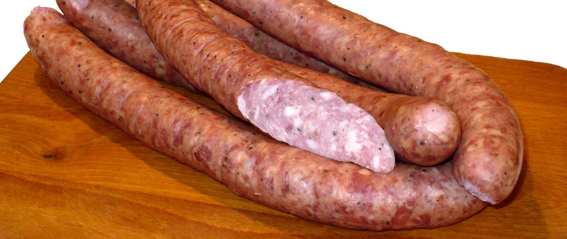 kiełbasa swojska z Białej Góry