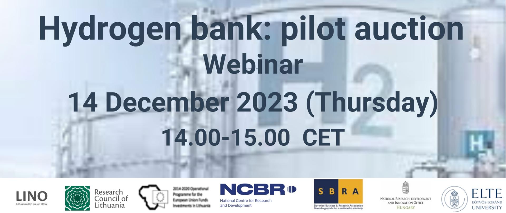 Hydrogen bank pilot auction