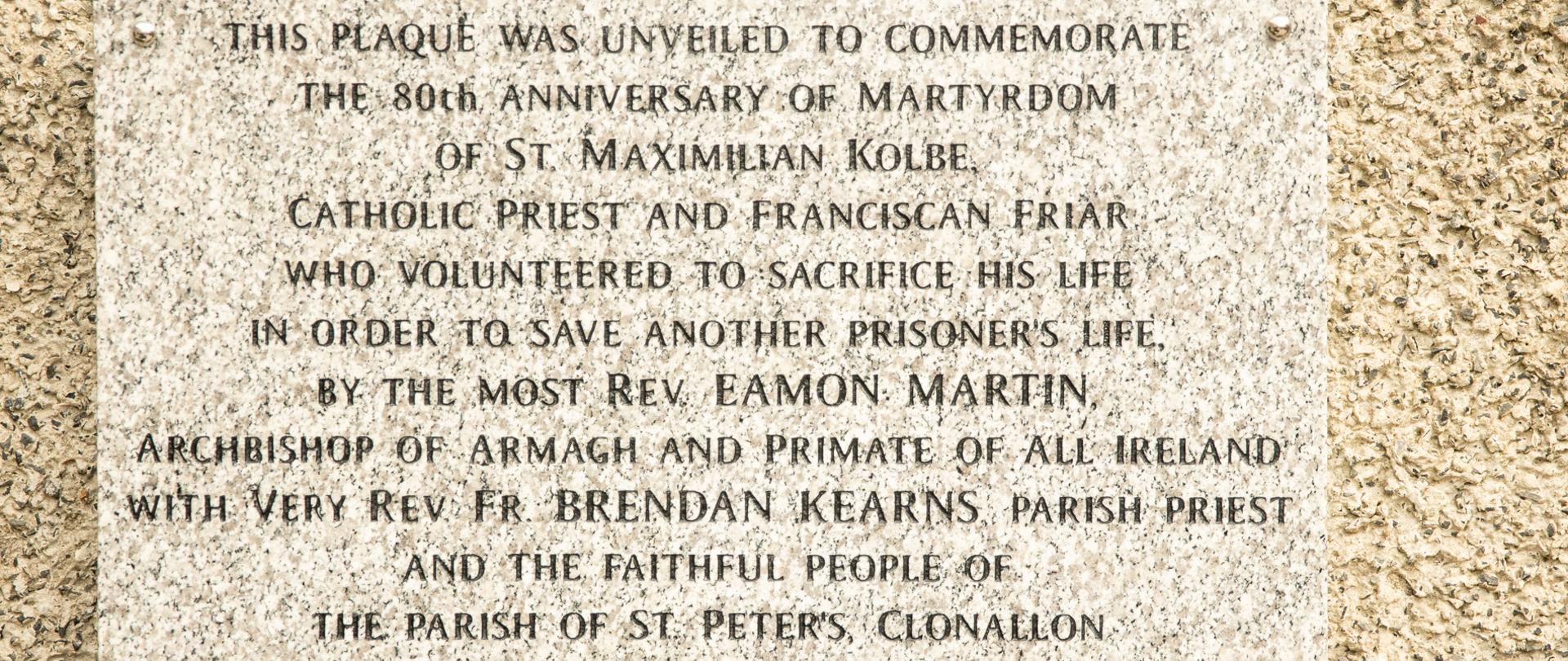 Uroczystość odsłonięcia tablicy 