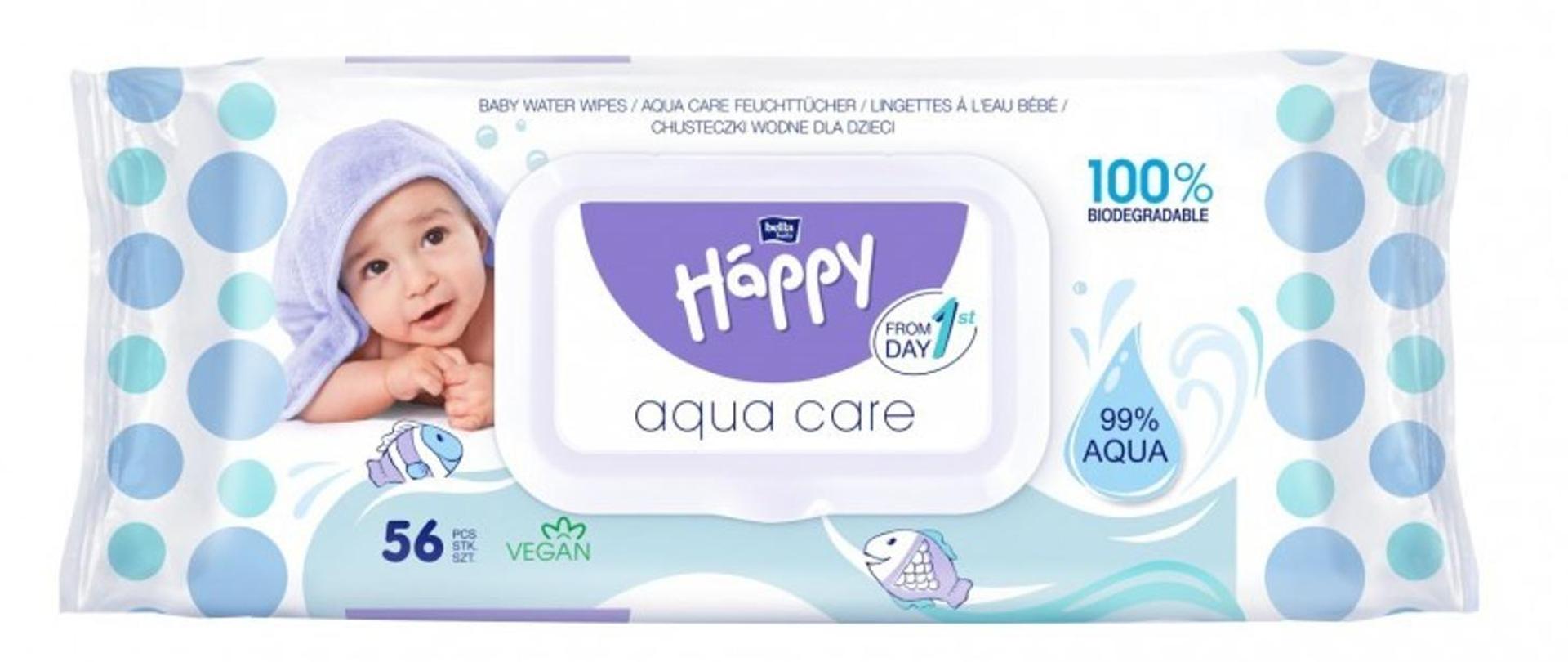 Ostrzeżenie: Chusteczki dla dzieci Bella Happy Aqua Care