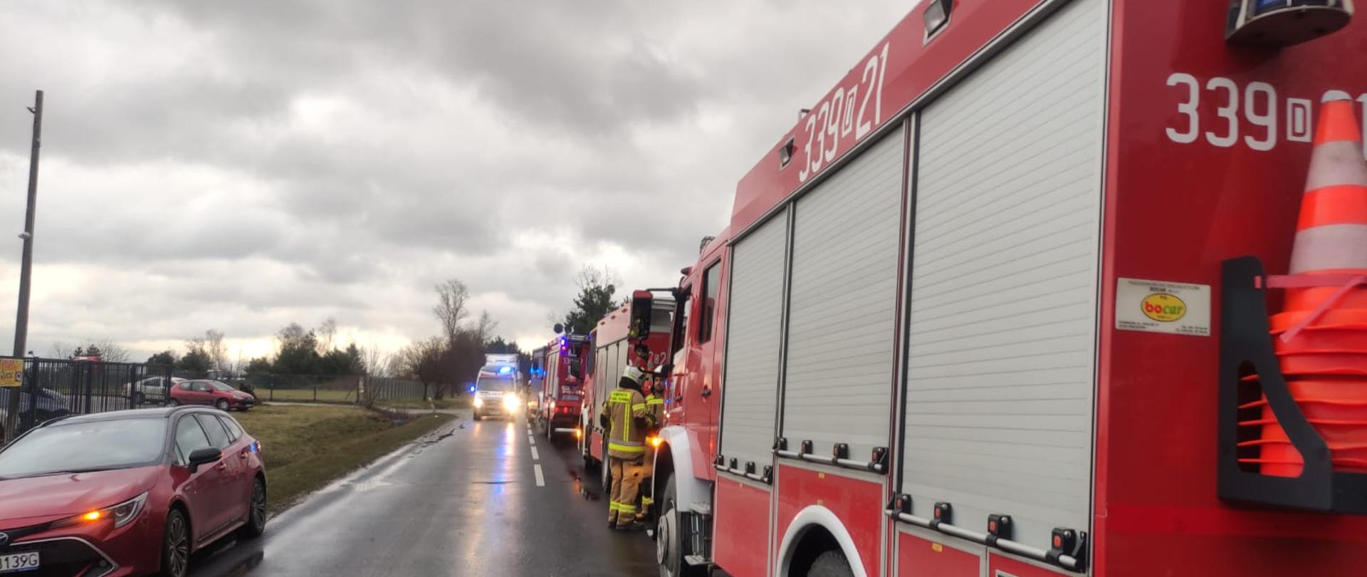 Interwencja strażaków w Ratowicach