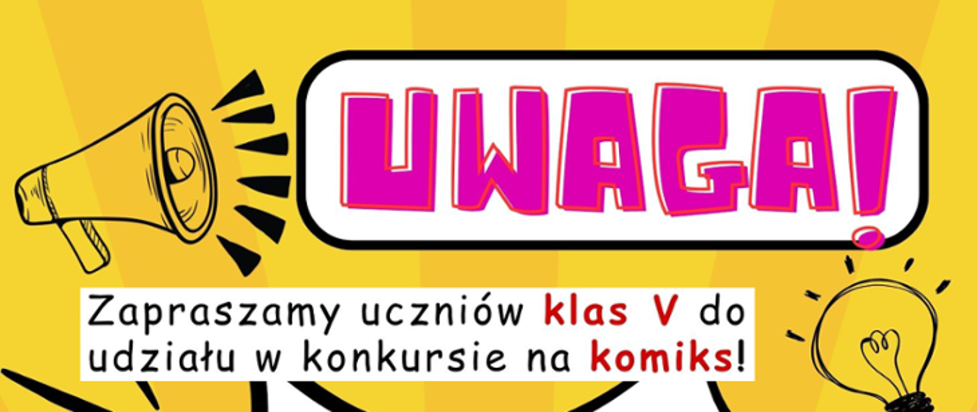 Konkurs na komiks pt.: „Palić, nie palić–oto jest pytanie?”
