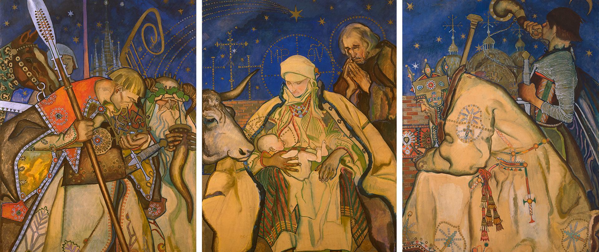 Kazimierz Sichulski - Pokłon Trzech Króli, 1913 zbiory Muzeum Narodowe w Warszawie