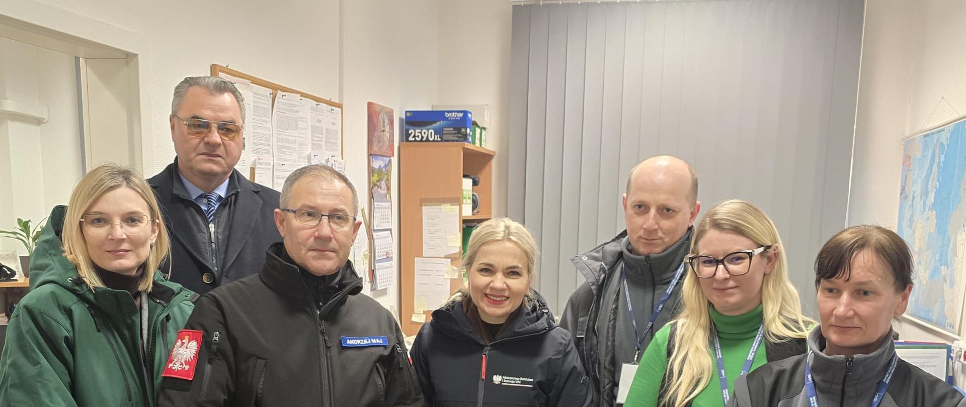 Wizyta robocza na Drogowym Przejściu Granicznym w Hrebennem