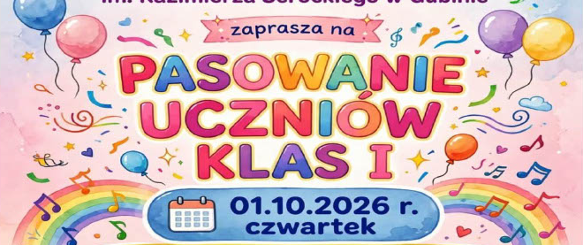 Plakat pasowanie