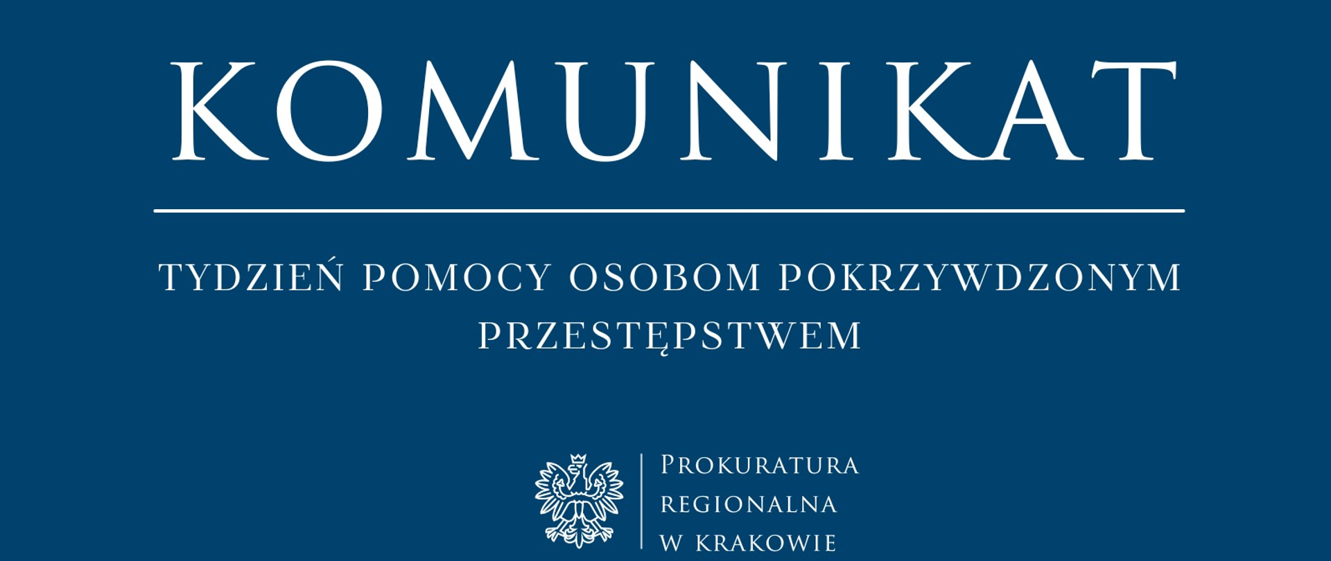 TYDZIEŃ POMOCY OSOBOM POKRZYWDZONYM PRZESTĘPSTWEM