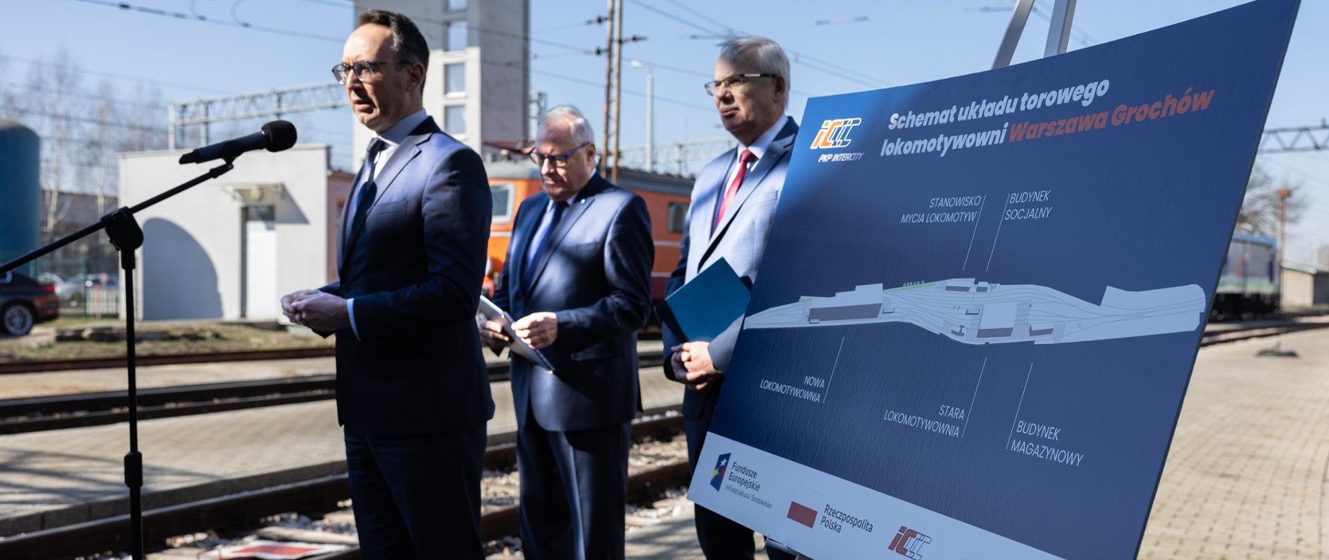 Powstanie nowa lokomotywownia na bocznicy kolejowej na warszawskim Grochowie. Umowę w tej sprawie 20 marca 2025 r. podpisała spółka PKP Intercity. 