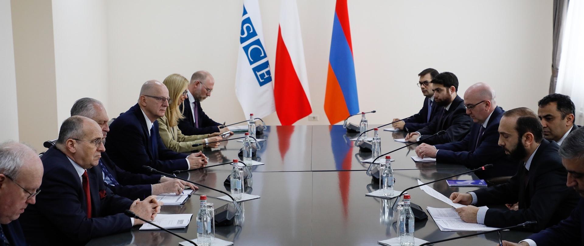 Minister Zbigniew Rau as the OSCE Chairman-in-Office visited Armenia