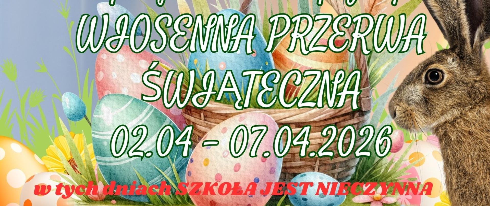 pastelowe kolory, życzenia świąteczne i informacja o przerwie świątecznej