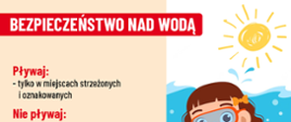 Plakat "Bezpieczeństwo nad wodą"