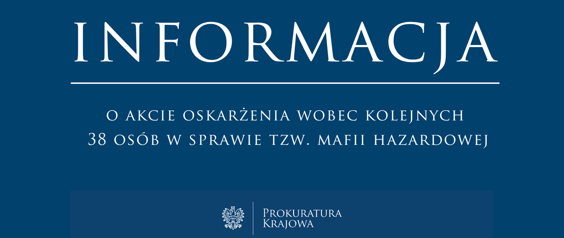 Akt oskarżenia wobec kolejnych 38 osób w sprawie tzw. mafii hazardowej