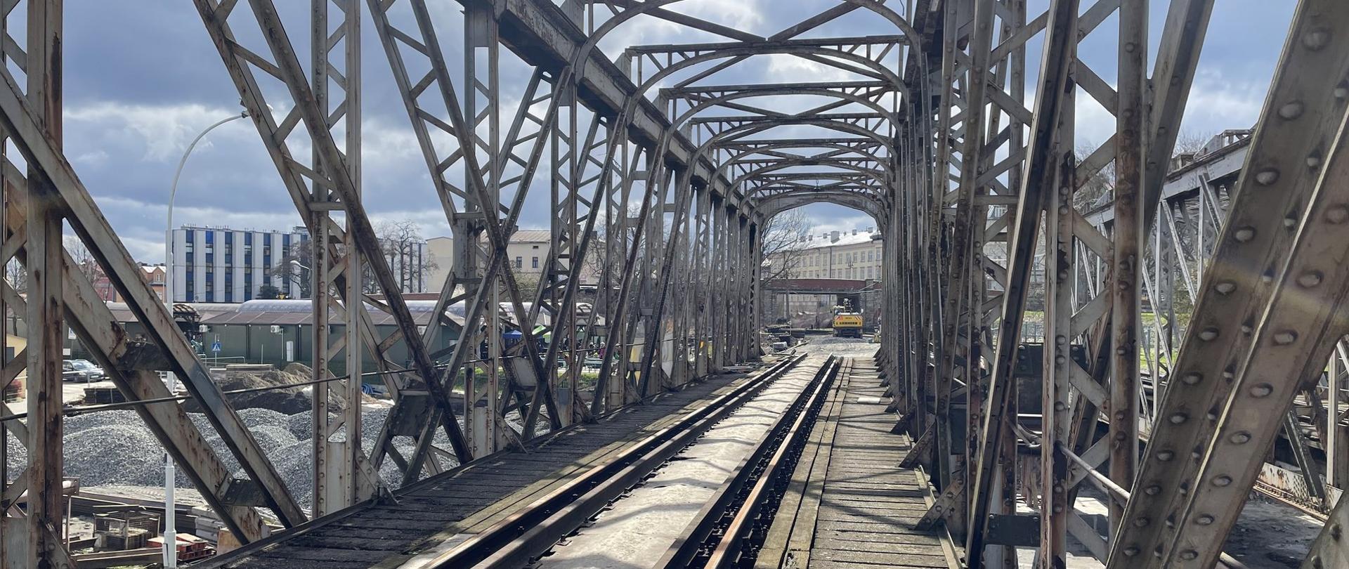 Przęsło mostu kolejowego w Przemyślu