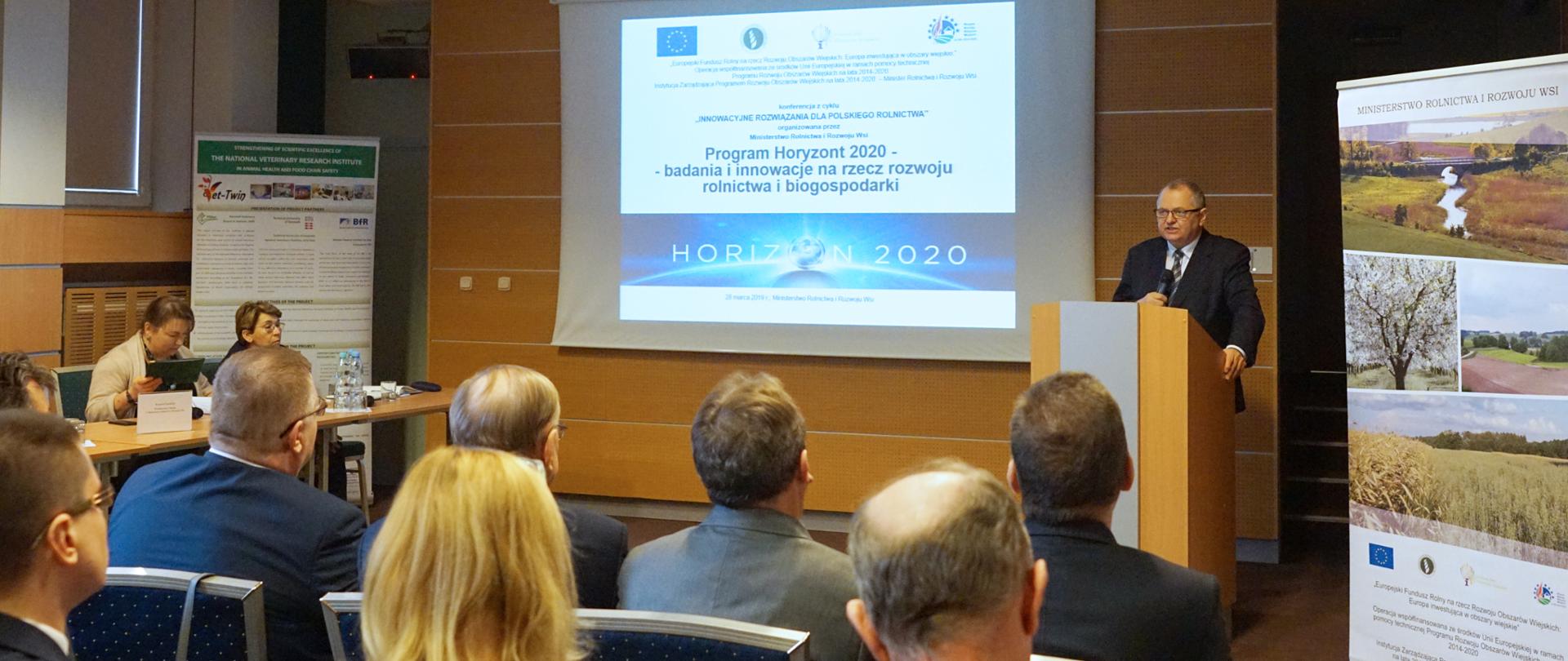 GŁÓWNE_R. Zarudzki podczas konferencji Horyzont 2020