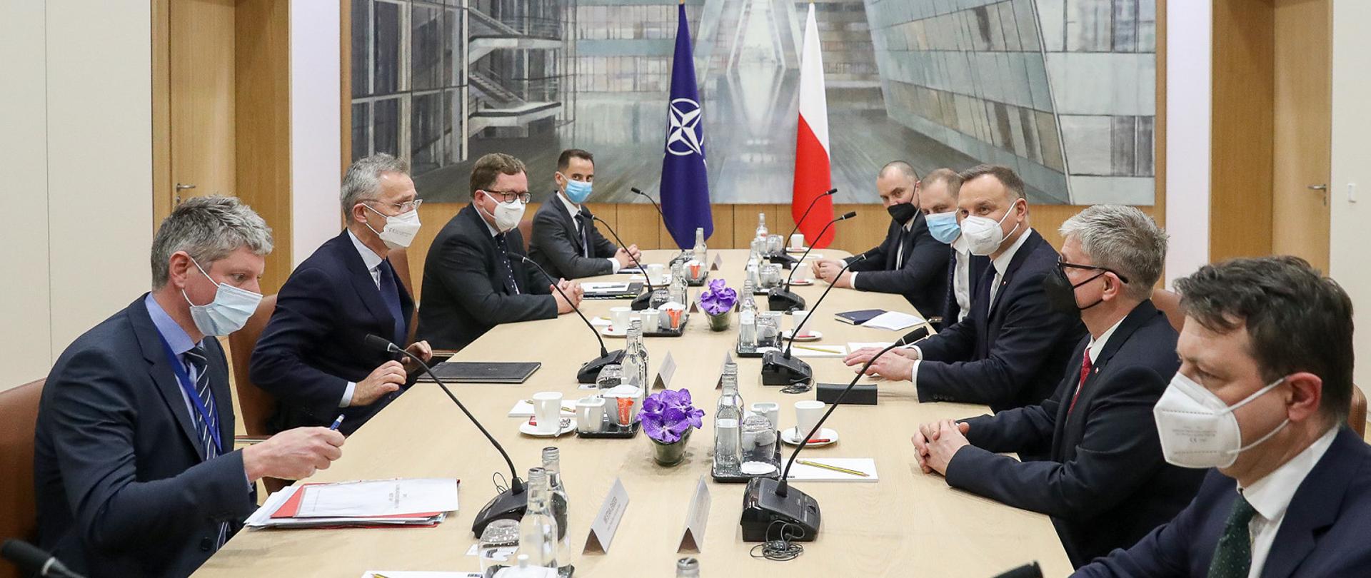 Wizyta Prezydenta A. Dudy w KG NATO w Brukseli_7.02.2022