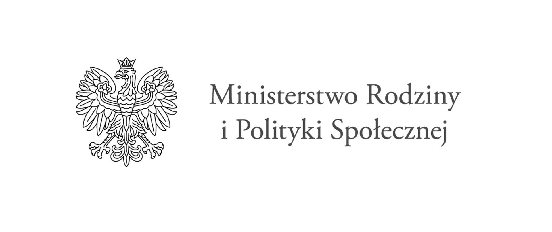 Logo Ministerstwo Rodziny i Polityki Społecznej
