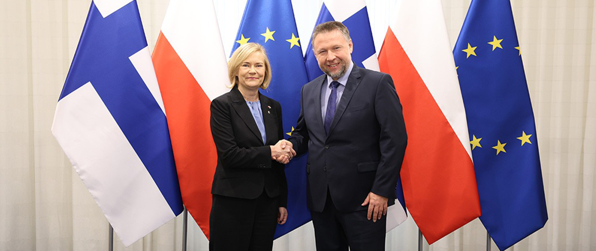 Polsko-fińskie rozmowy o bezpieczeństwie - szef MSWiA spotkał się z minister spraw wewnętrznych Finlandii 