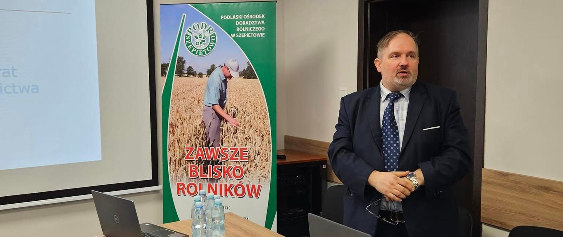 Wystąpienie Podlaskiego Wojewódzkiego Inspektora Ochrony Roślin i Nasiennictwa Pana Robert Mroczko