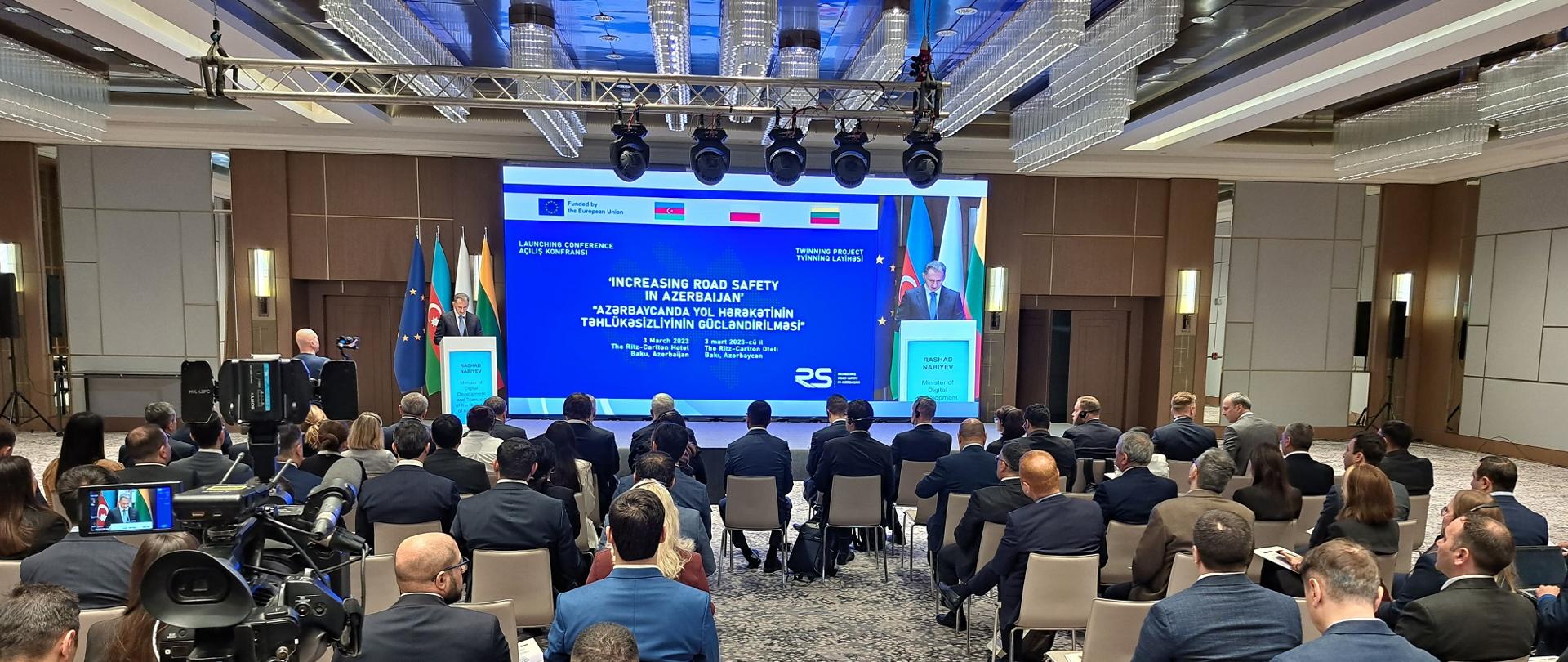 Increasing road safety in Azerbaijan - inauguracja projektu twinningowego (Baku, 3.03.2023)