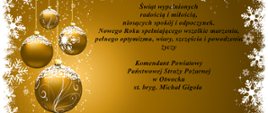 Życzenia Komendanta Powiatowego z okazji świąt bożego narodzenia 2023 r. 