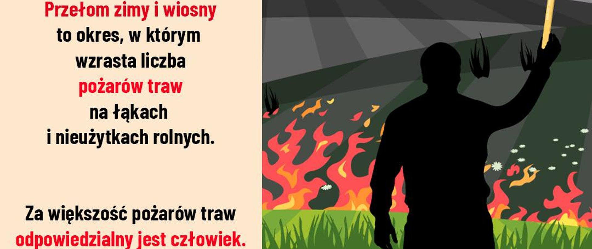 Plakat. Nie wypalaj traw.