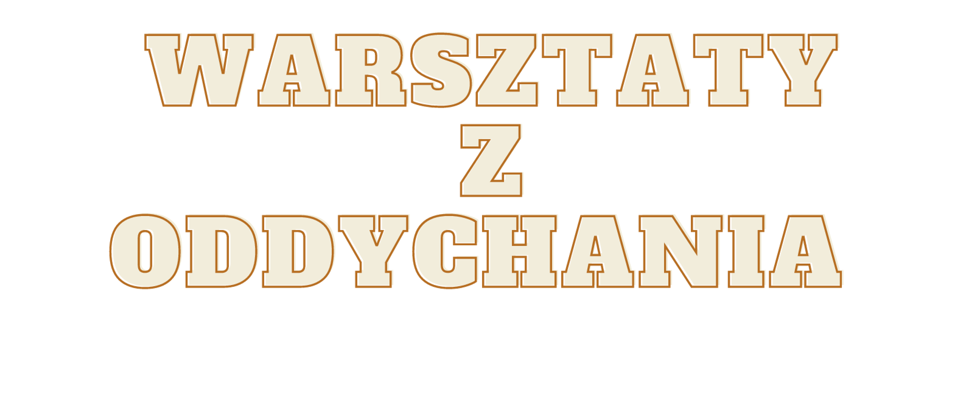 Minimalistyczny plakat przedstawia uproszczony schemat oddychania przez człowieka, Napisy na białym tle dotyczące szczegółów wydarzenia.