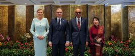 President Andrzej Duda with President Tharman Shanmugaratnam and Spouses.