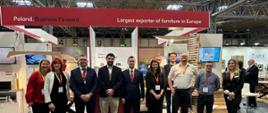 Polish national stand at the January Furniture Show 2024 in Birmingham.