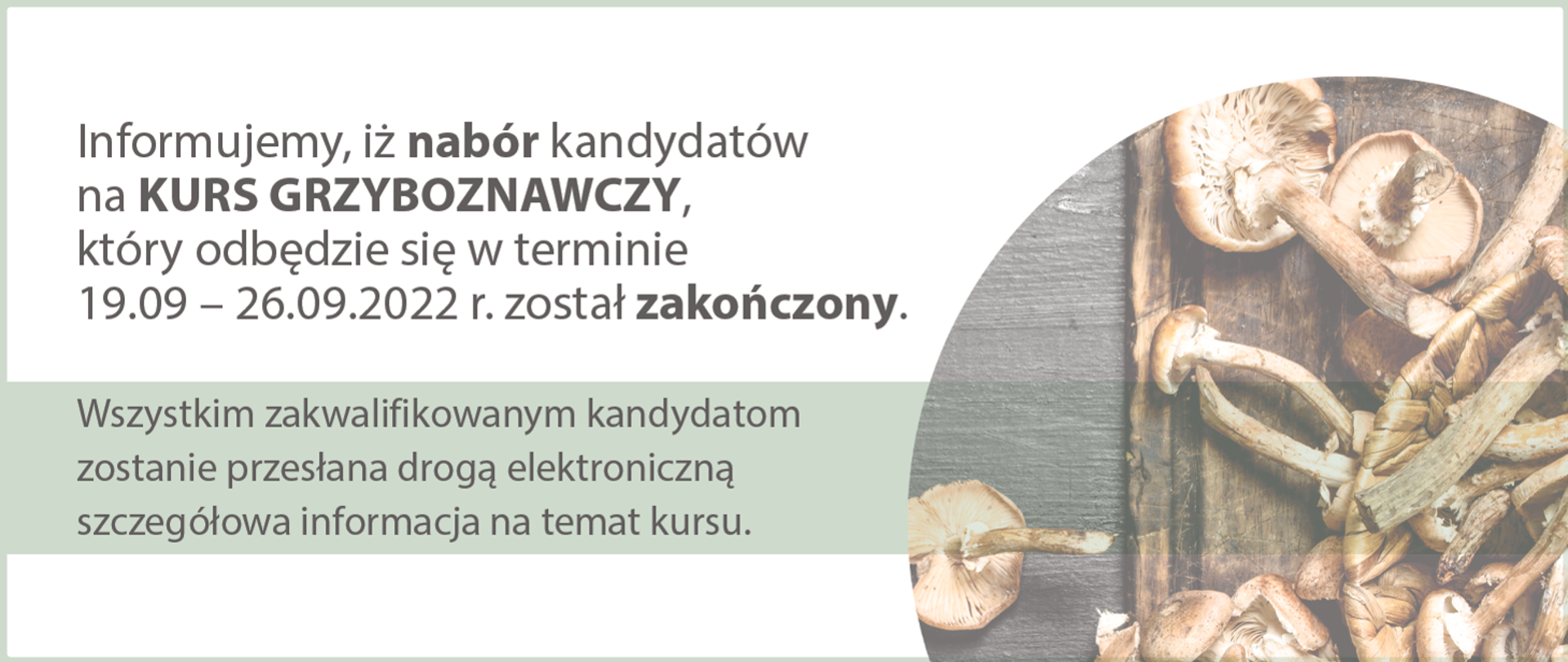 Kurs grzyboznawczy