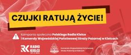 Na grafice napis: Czujki ratują życie