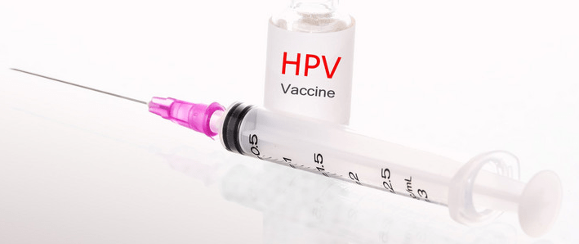 Strzykawka ze szczepionką HPV