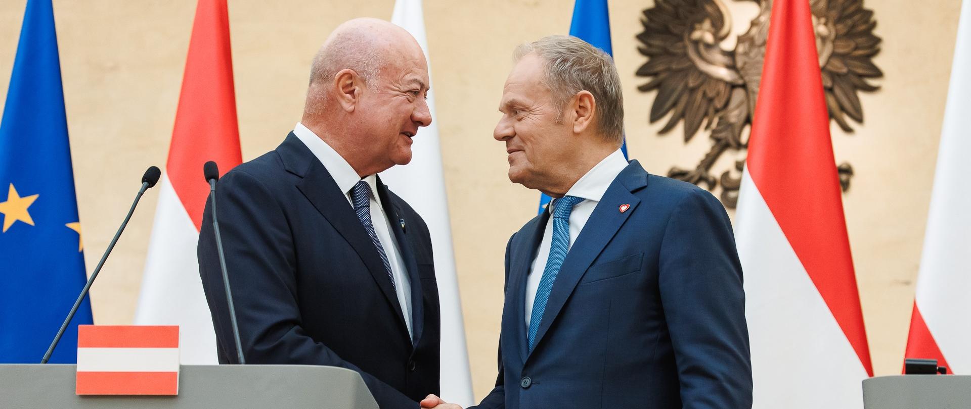 PM Tusk with Austrian Chancellor Christian Stocker