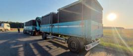 Za ciężki transport szamb betonowych zatrzymany przez inspektorów łódzkiej Inspekcji Transportu Drogowego w okolicach Wolborza (powiat piotrkowski).