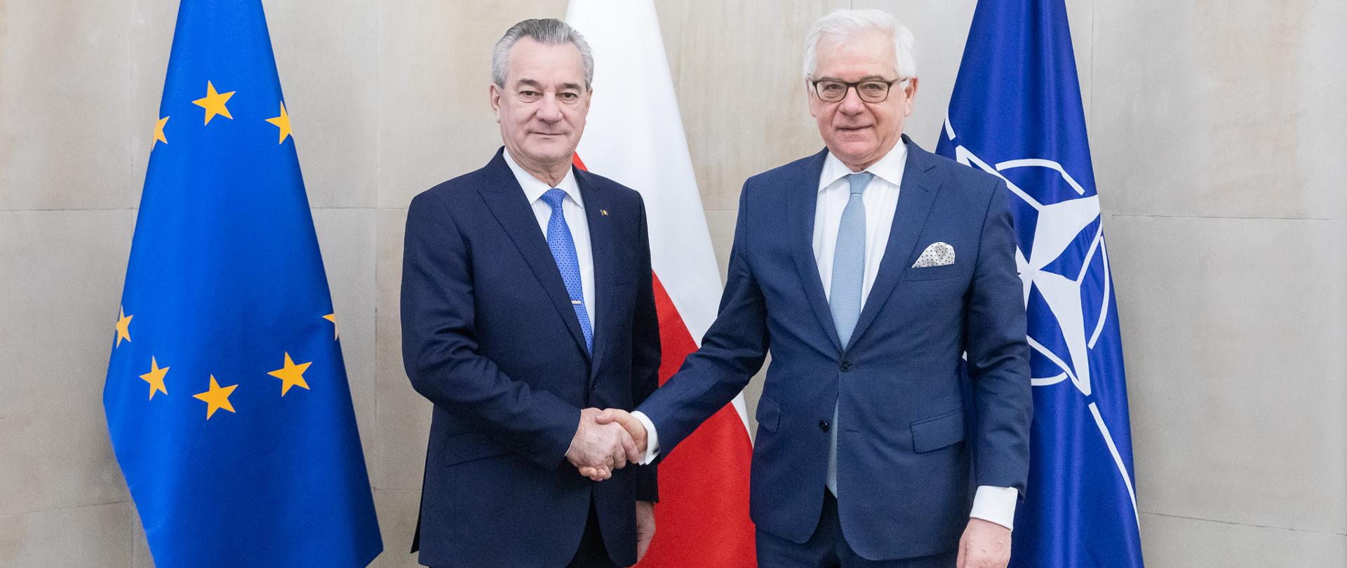 Konsultacje ministra Jacka Czaputowicza z doradcą prezydenta Rumunii ds. bezpieczeństwa narodowego