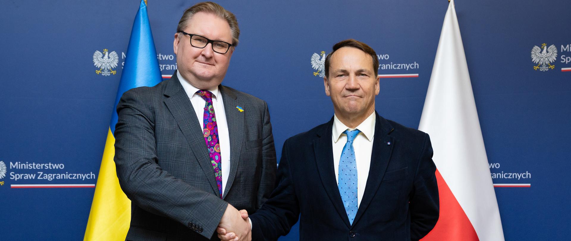 Deputy Prime Minister Radosław Sikorski meets with Ukrainian Deputy Prime Minister Taras Kachka