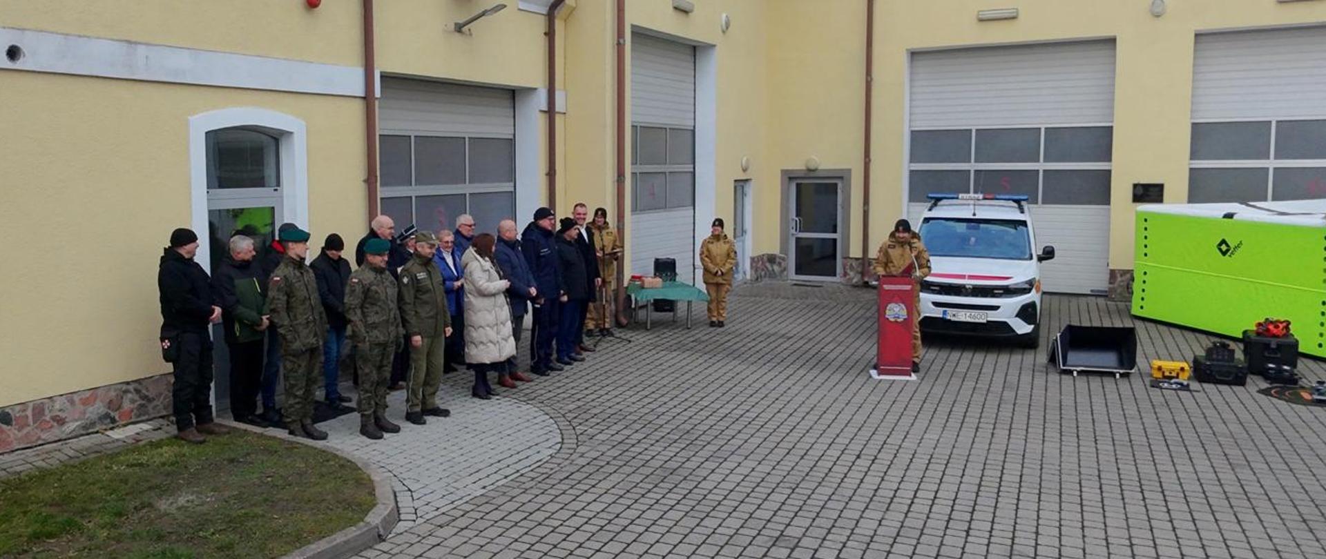 Uroczysta zbiórka i spotkanie opłatkowe w KP PSP w Węgorzewie 