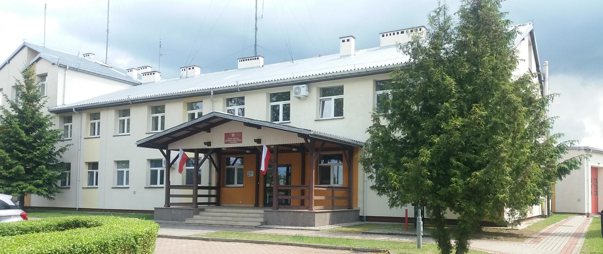 Budynek Komendy Powiatowej PSP w Gostyninie, widok od ul. Bierzewickiej
