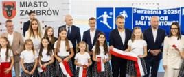 Uroczyste otwarcie sali sportowej w Szkole Podstawowej nr 3 w Zambrowie