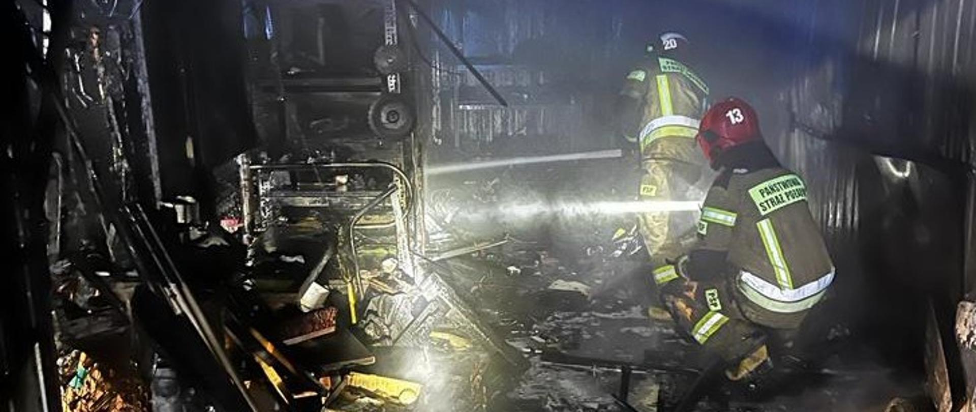 Pożar na terenie DPS Wroniniec 3