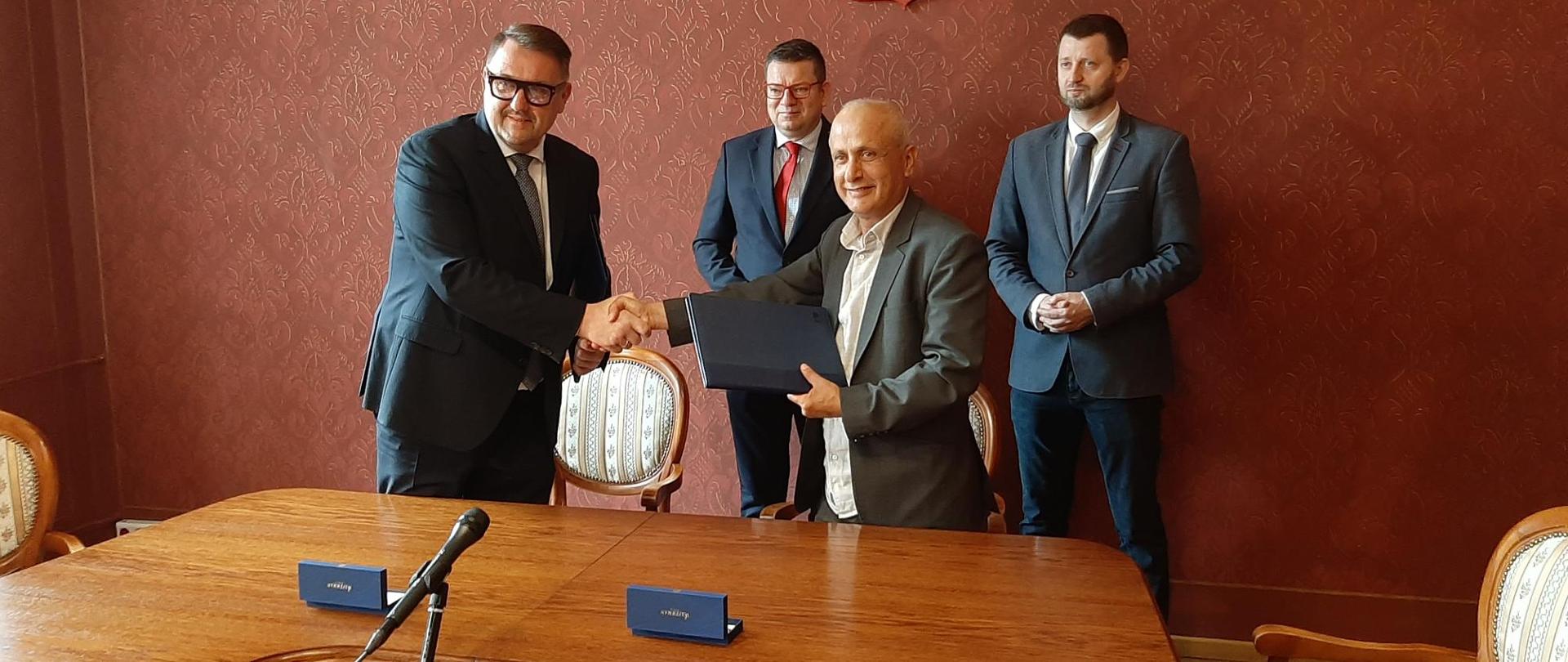 Podpisanie porozumienia w Bielsku-Białej dotyczącego współpracy na rzecz ochrony przeciwpowodziowej