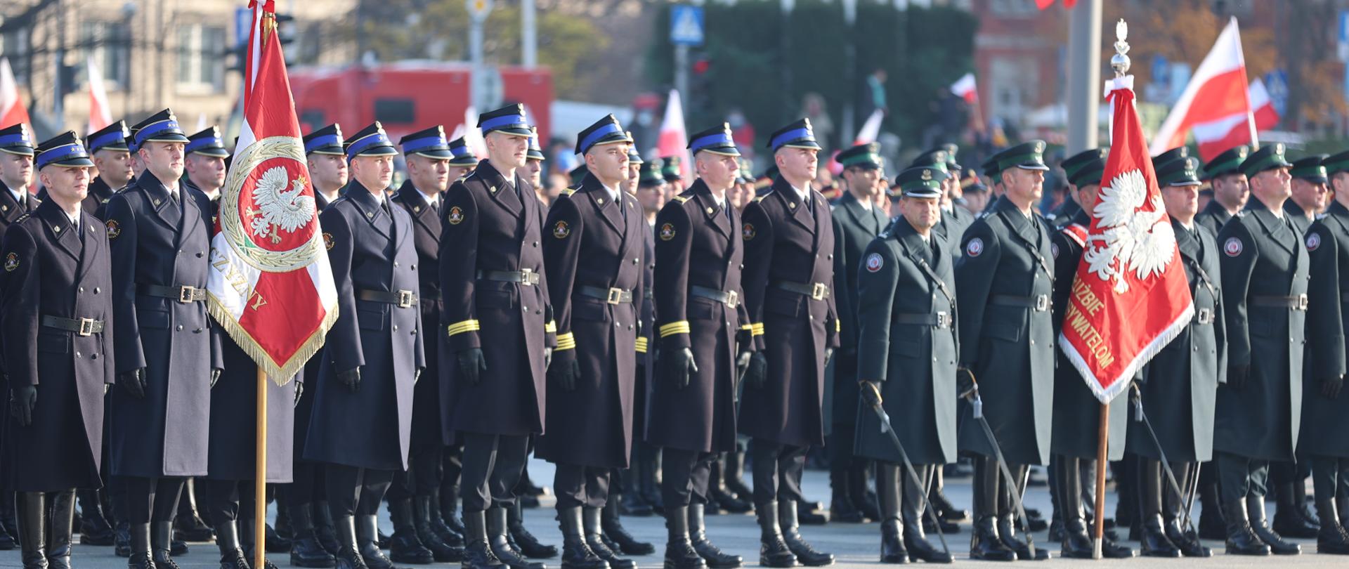 Kompania honorowa Państwowej Straży Pożarnej